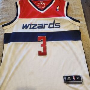 Adidas Red and White Basketball Game Jersey